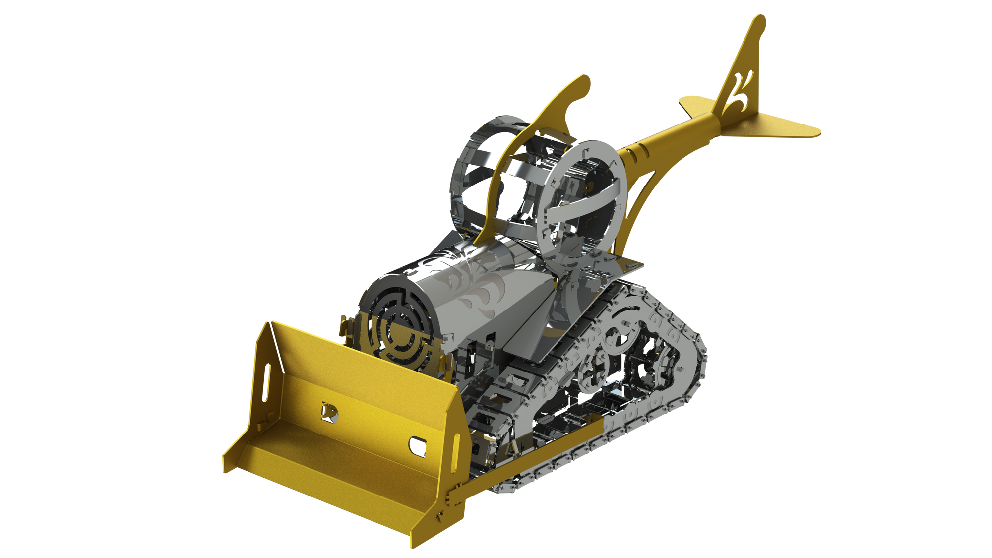 Metal Time Models - Graceful CAT Bulldozer