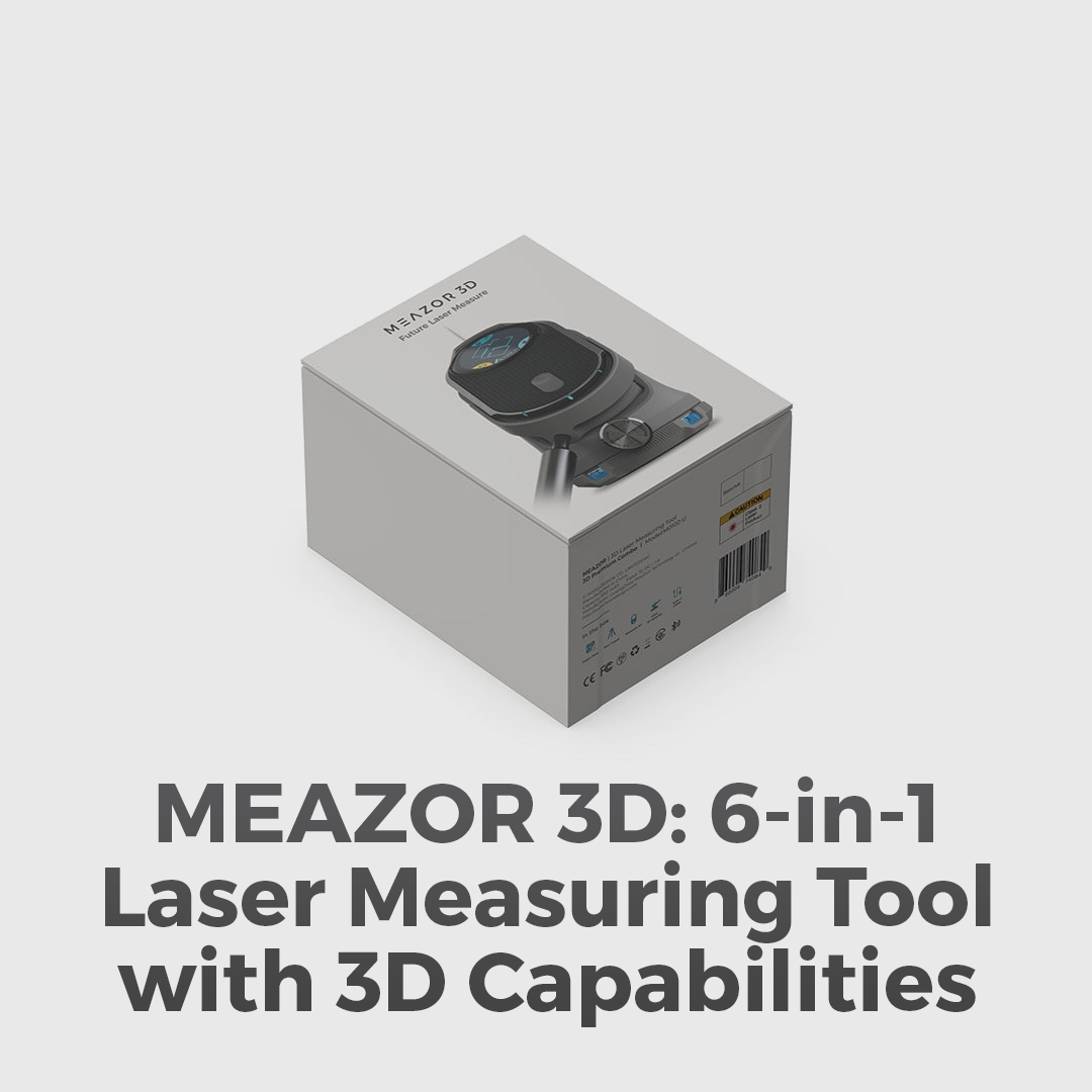 MEAZOR 3D – 6-in-1 Laser Measuring Tool with 3D Capabilities