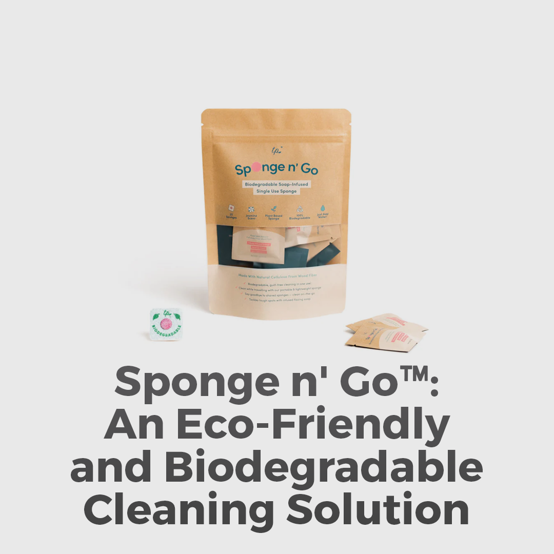 Sponge n' Go™️ - an Eco-Friendly and Biodegradable Cleaning Solution